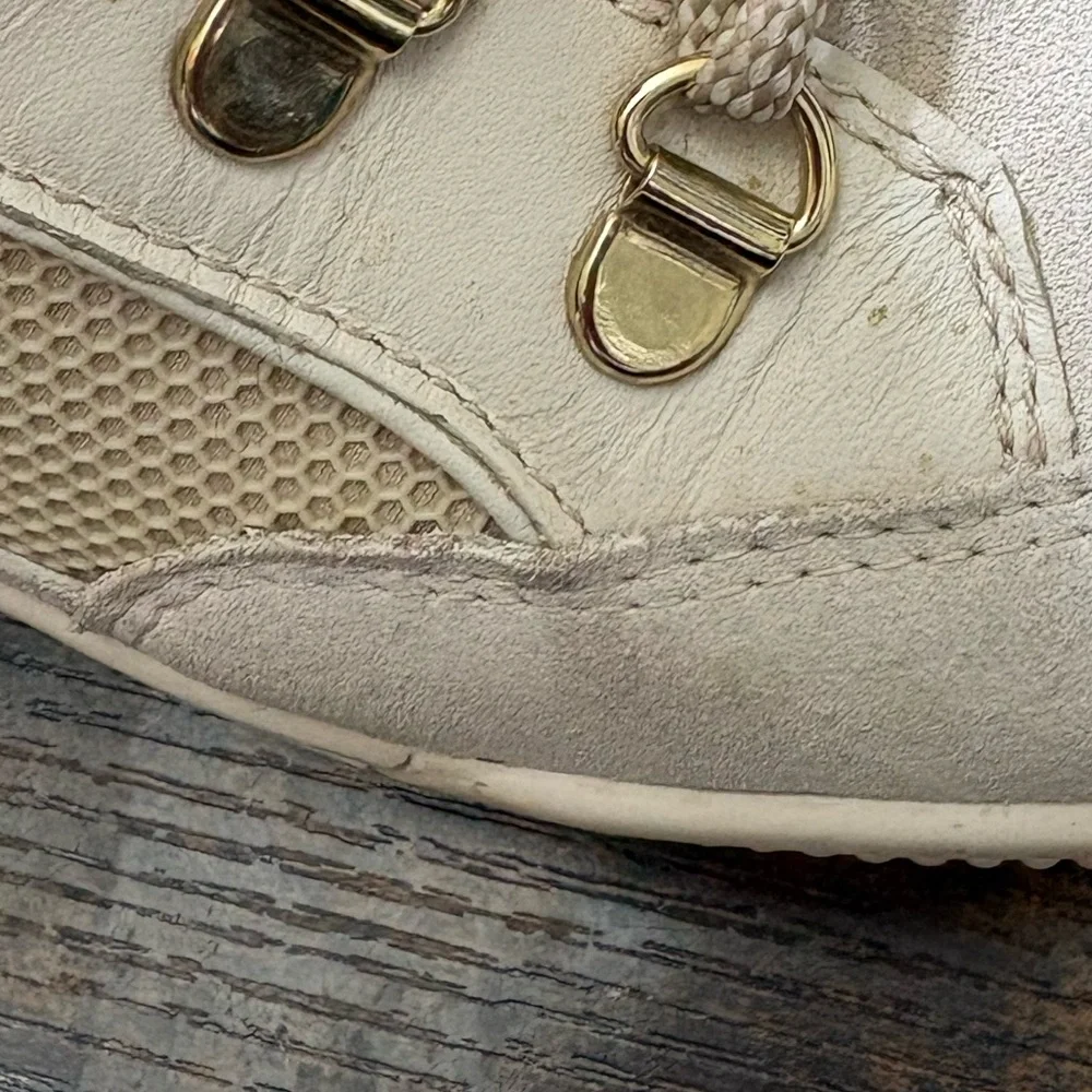 Michael Kors Women's Cream Hiking Boots - Picture 10 of 11